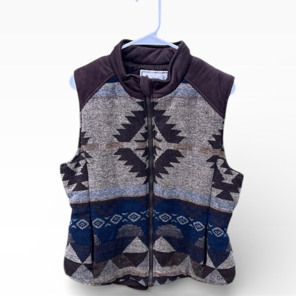 Outback trading company Aztec pattern vest